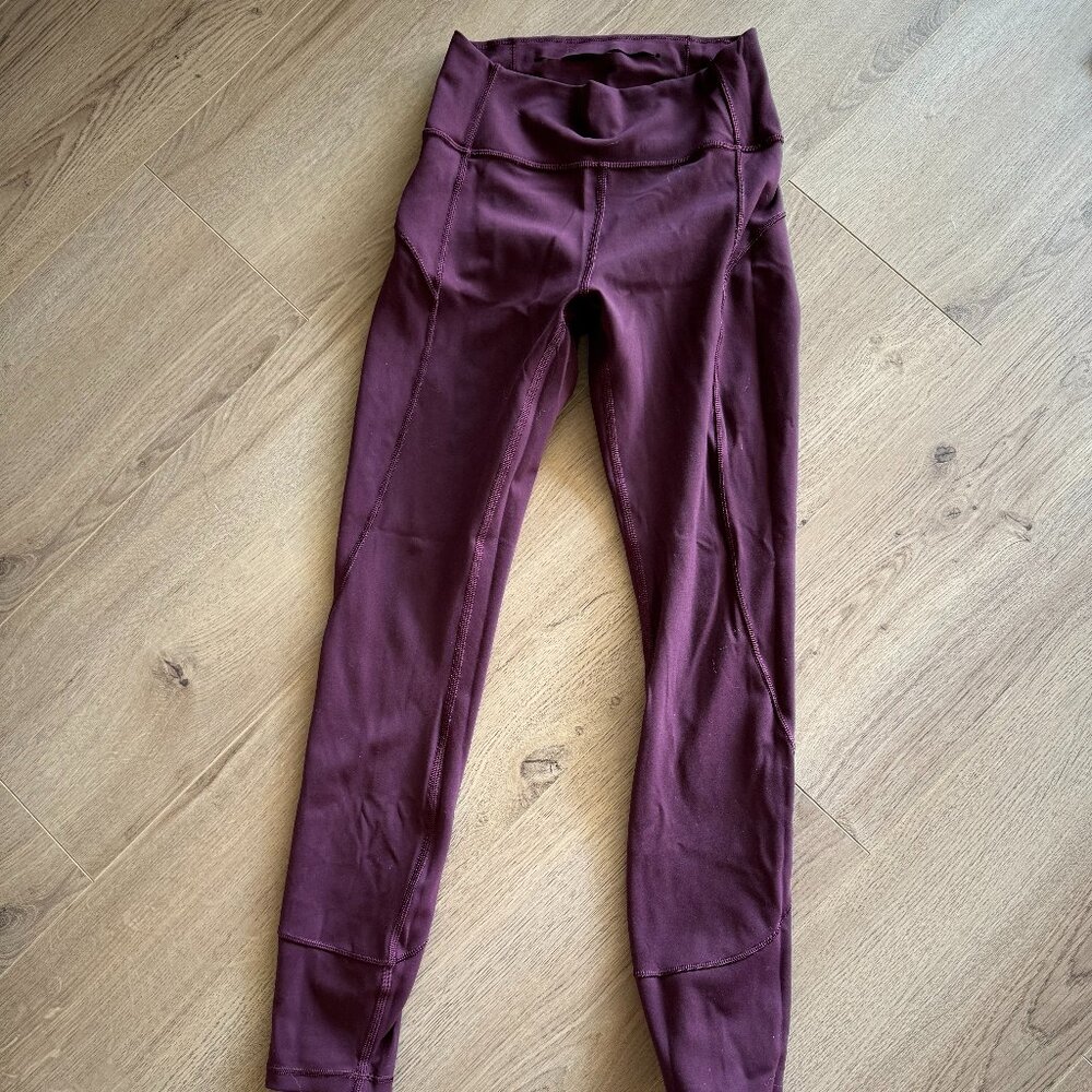 lululemon In Movement leggings in maroon